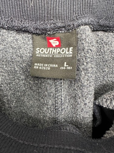 Southpole Joggers Boys Large 14-16 Gray Drawstring Sweatpants Activewear Pants - Picture 12 of 13