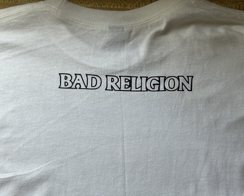 Nueva Camisa Manga Larga Punk Bad Religion Against the Grain Blanca Talla S M L XL - Imagen 8 de 8