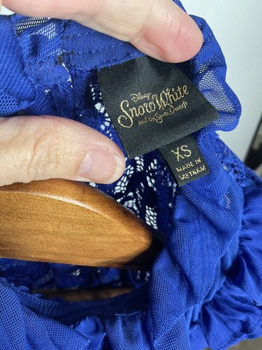 Disney Snow White Blue Lace Dress XSmall - Picture 3 of 7