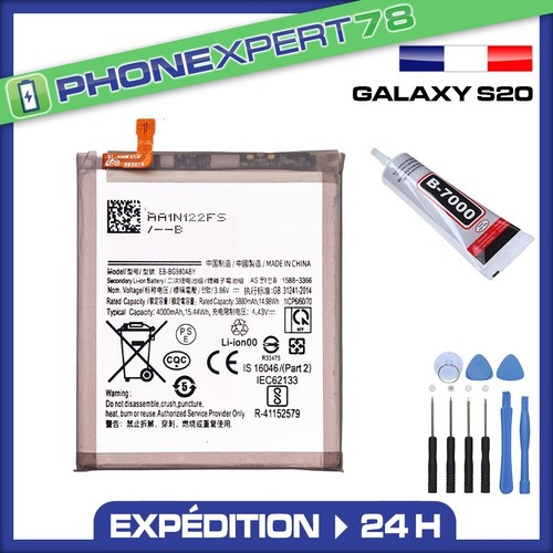 BATTERIE COMPATIBLE SAMSUNG GALAXY S10/S20/S21/S22/S23/S24/PLUS + COLLE + OUTILS - Photo 4/12