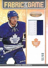 2012-13 Certified FABRIC OF GAME MIRROR GOLD #PK PHIL KESSEL - x/25 -Maple Leafs