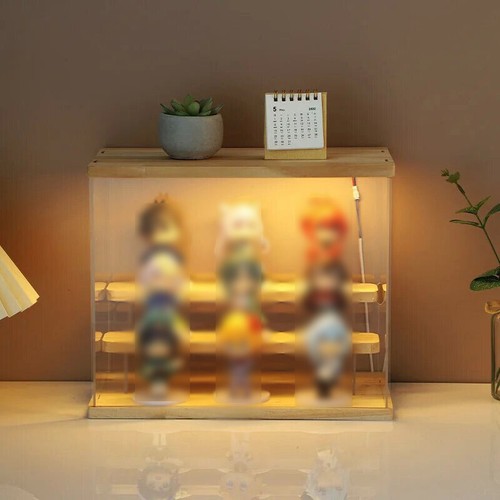 2-4 Tier Acryl Vitrinen Holz Regale Storage Box Abbildung Riser Parfüm Anzeige - Picture 18 of 24