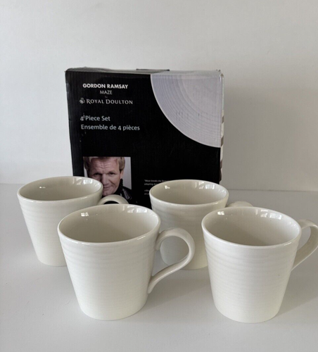 SET OF 4 GORDON RAMSEY ROYAL DOULTON MAZE CUPS...MUGS NEW IN BOX
