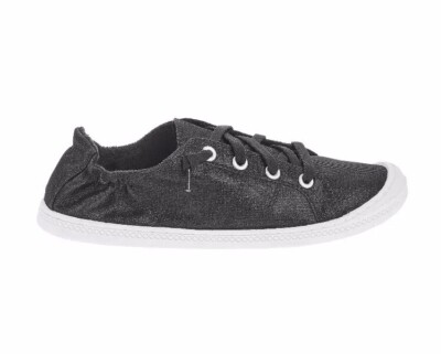 Download Time and Tru Scrunch Back Canvas Sneakers Black Women's ...