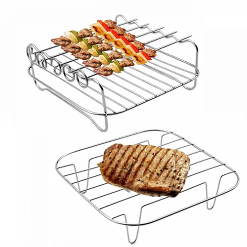 8tlg Zubehör Set für Heißluftfritteuse Fritteuse Airfryer Heißluftofen Backform - Bild 11 von 23
