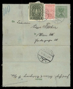Austria-1923-Inflation-Upfranked-Rohrpost-Pneumatic-Mail-Cover-Postal-Card-90196