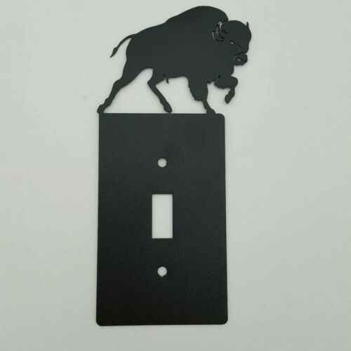 Wildlife Buffalo schwarz Steckdosenabdeckungen Schalterplatten Kipp Country Western Kabine - Bild 3 von 19