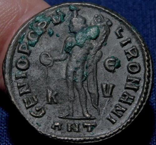 MORTOWN Maximianus LARGE Follis 300AD Antiochia GENIO Beautiful Portrait EF - Bild 3 von 3