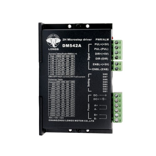 Kit de controlador de corte CNC con motor paso a paso 1 eje Nema 23 425 oz 23HS9430 DM542A - Imagen 6 de 9