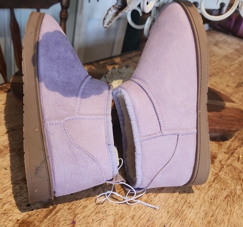 Womens SIZE 9 SHORT LILAC SLIPPER BOOT NEW LAST PAIR COMBINE POSTING WELCOME - Picture 8 of 9