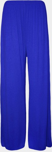 Ladies Womens Plain Palazzo Trousers Baggy Wide Leg Flared Pants 6-20 - Picture 12 of 22