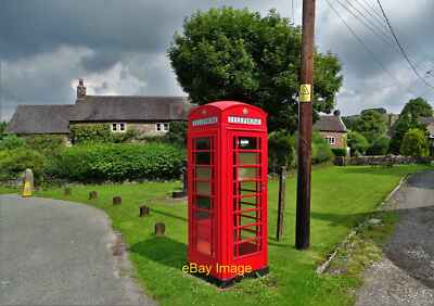 Photo 12x8 Telephone box by the village green in Waterfall Back o'th' Broo c2021