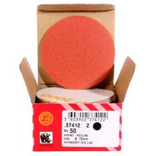 50 Schleifscheiben 77mm P2000 INDASA Red Line Excenter Profi Klett Schleifpapier