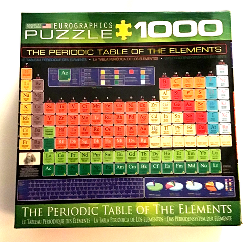 Puzzle  Euro graphics 1000 PC The Periodic Table of the Elements - Picture 1 of 5