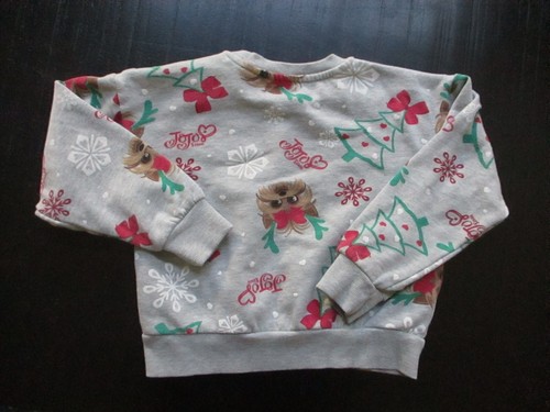 JoJo Siwa Girl's Christmas Ugly Sweater Fleece Pullover Sweatshirt(S 6/6x) ~ GUC - Picture 4 of 5