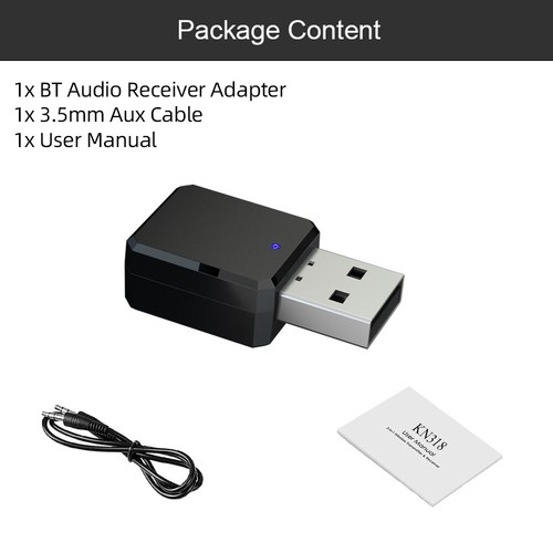 Convertidor receptor de música estéreo para automóvil inalámbrico Bluetooth de 3,5 mm auxiliar a USB - Imagen 15 de 15