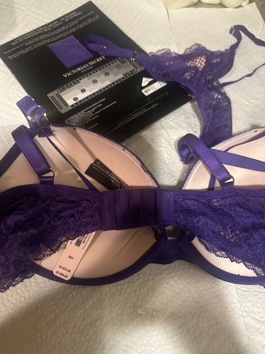 victorias Secret Bra Set 36C@& Thongs XL & Hosiery XL New - Picture 2 of 3