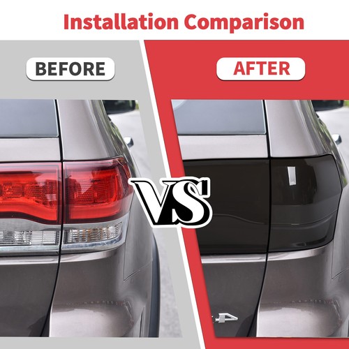 7x Cubiertas de luz trasera trasera ennegrecida para Jeep Grand Cherokee 14-20 - Imagen 6 de 21