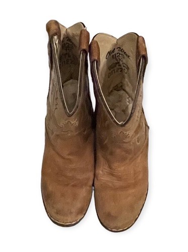 OLD WEST 1129 Western Cowboy Boots Brown Leather Size 110 - Picture 7 of 20