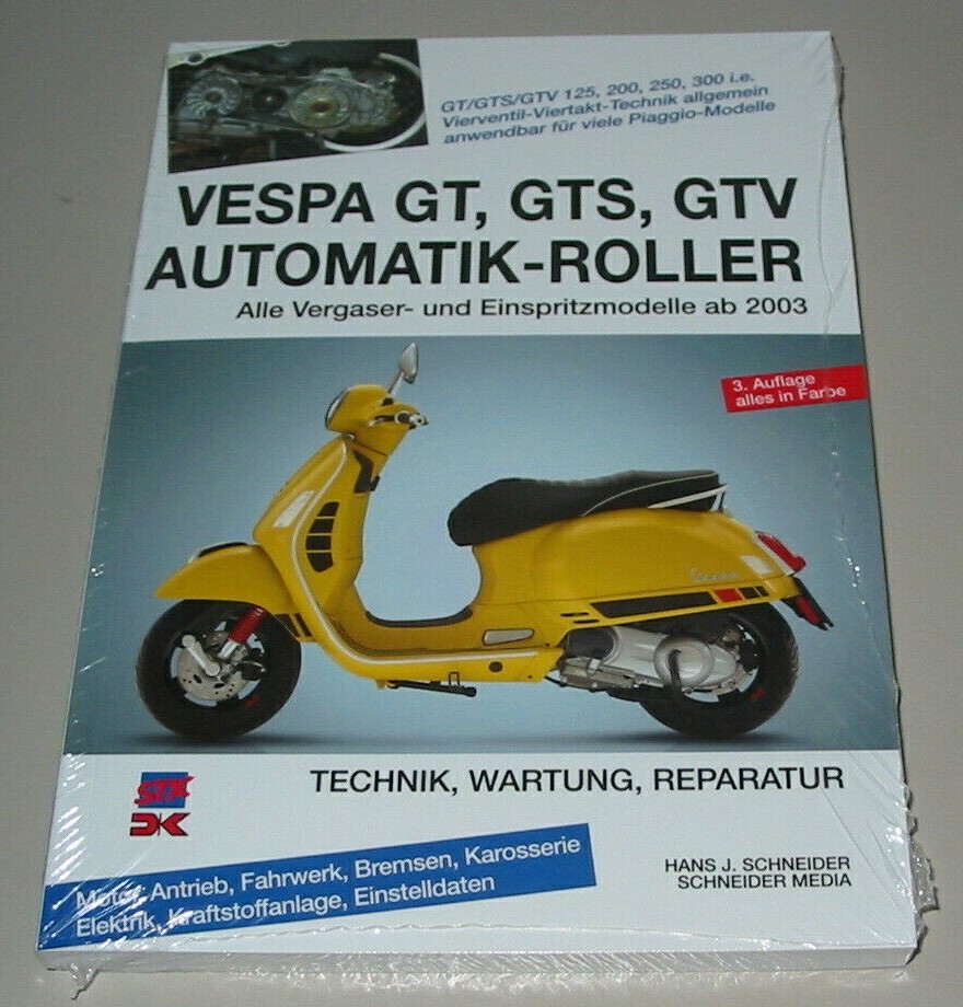 Thumbnail - Reparaturanleitung Vespa Gt Gts Gtv Automatik Roller Vergaser +