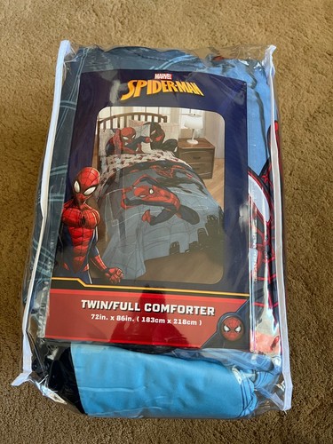 Spiderman Twin/Full Reversible Comforter 72" X 86" New
