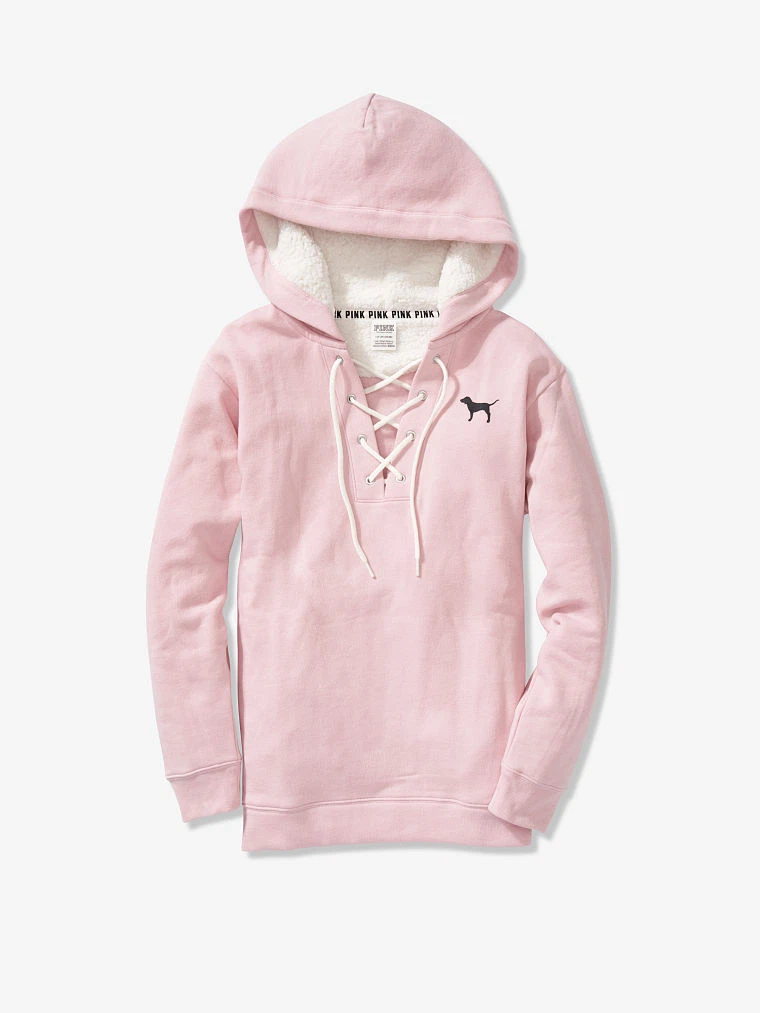 Pink victoria clearance secret sherpa pullover