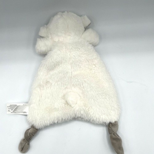 Mary Meyer Plush Baby Lovey Security Blanket White Lamb~w/Teething Ring - Picture 4 of 6