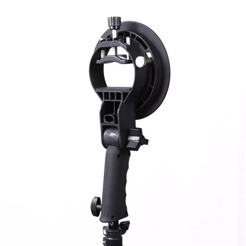 Handheld Grip S-Type Bracket Bowens S Holder for Speedlite Flash Snoot Softbox - Picture 6 of 11