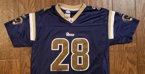 Vintage St. Louis Rams Marshall Faulk jersey youth XL LA - Picture 4 of 9