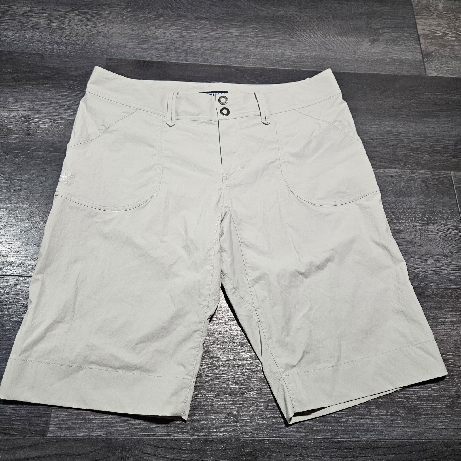 ARC'TERYX Arcteryx Parapetto Pantaloncini Escursionismo Donna 10 Grigio Trekking Rock Climbing Leggeri