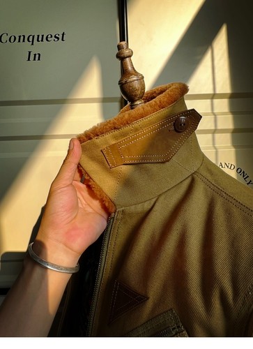 American Vintage Military Style Oil Wax Canvas Marshall Flight Suit - Picture 5 of 9