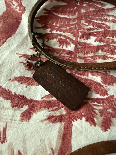 Vintage 70's Coach Purse Clutch Bag Tobacco Leather - Picture 2 of 7