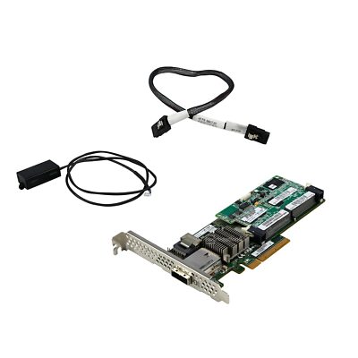 HP RAID Controller PCI-E 512MB Cache inkl Battery Pack + SAS Kabel 633537-001 