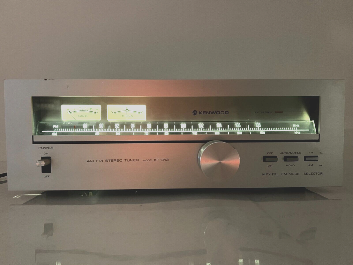 KENWOOD AM-FM STEREO TUNER KT-313 | Silver | eBay