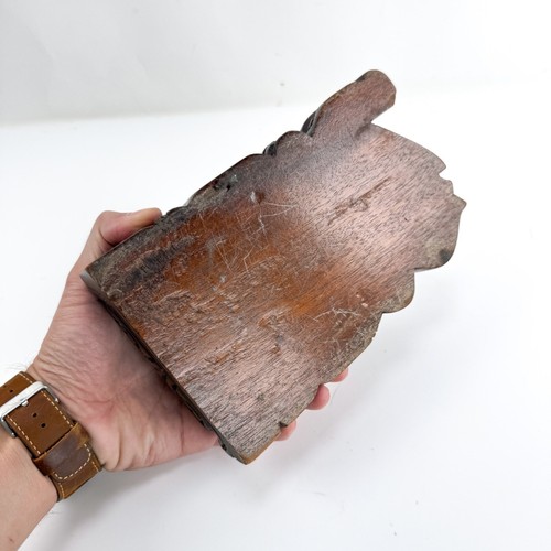 Bandeja porta cenicero de madera maya vintage MÉXICO retro - Imagen 8 de 11
