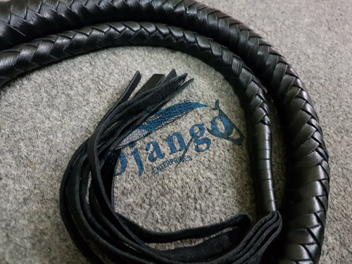 Látigo de 4 pies 12 trenzas de cuero premium para adultos regalo látigo marrón y negro - Imagen 11 de 20