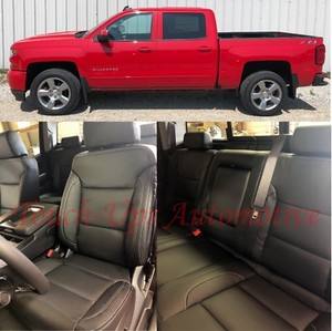 2017 2016 2018 Silverado Crew Cab Lt Katzkin Black Leather Image Is Loading 2017 2016 2018 Silverado Crew Cab