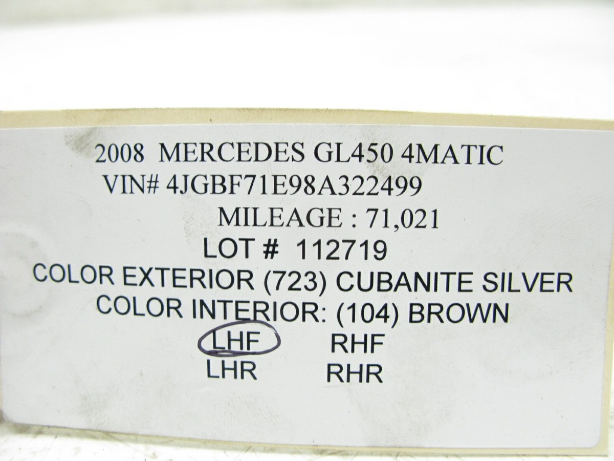 Mercedes W221 S550 E350 GL450 Front Left Side Engine Timing Chain