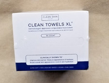 Clean Skin Club Clean Towels XL Disposable Face Wash Cloths Ultra Soft 50 CT