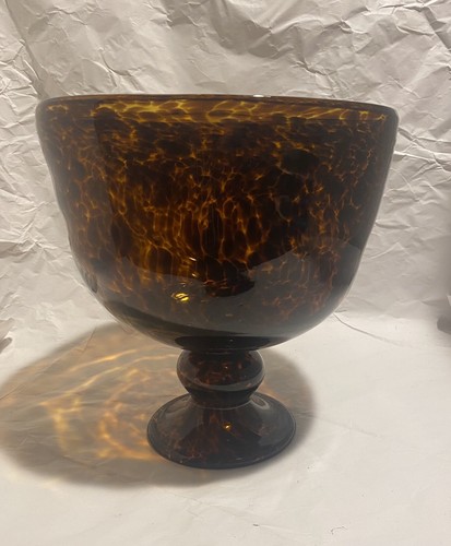 Large Murano Tortise shell glass comport - Picture 12 of 12