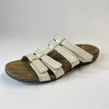 VIONIC Leigh Ann Sandals Womens Sz 8 Croc Print Slip On Comfort Trendy Style