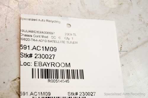 2009 ACURA TL SATELLITE RADIO MODULE XM UNIT PIONEER 39820-TK4-A010 OEM - Picture 7 of 7