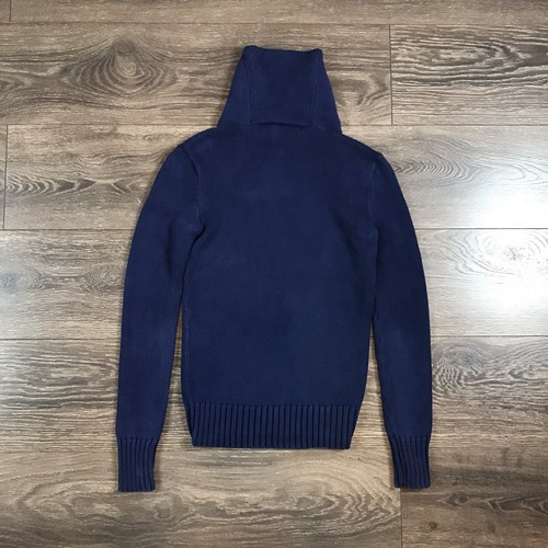 Ralph Lauren Sports Boys Navy Blue Preppy Style High Neck Knitted Sweater Sz XS - Picture 5 of 6