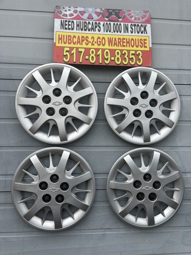 Chevrolet Impala 2000-05Set 4 Hubcaps Original Paint With Minor Flaws Oem 16”