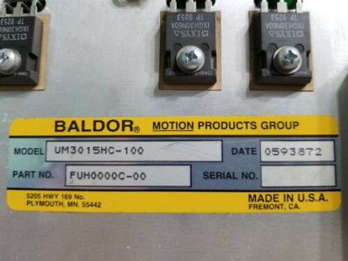 Baldor UM3015HC-100 Servo Drive - Picture 5 of 5