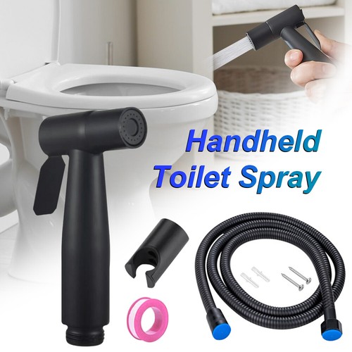 Handheld Spray Gun Toilet Bidet Sprayer Set Hose High Pressure Stainless Steel - Picture 5 of 13