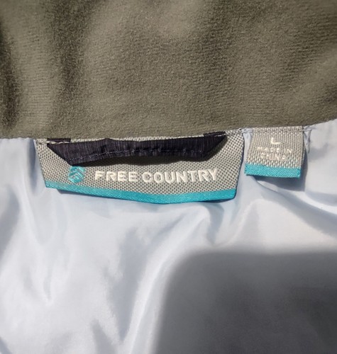 Free Country Weste Damen Large Puffer Mantel Daunen Gefüllt Blau Jacke Ärmellos - Bild 4 von 7