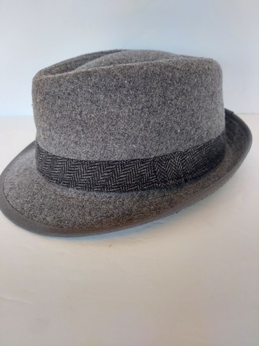 Herren Stetson Traveler Fedora grau Größe M