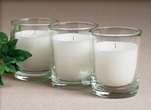 144 White Wax Wedding Function Resale Party Event Candle Glass Bulk  Wholesale