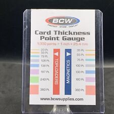 BCW SPORTS CARD THICKNESS GAUGE PANINI TOPPS PRIZM DONRUSS STROUD MAHOMES BRADY